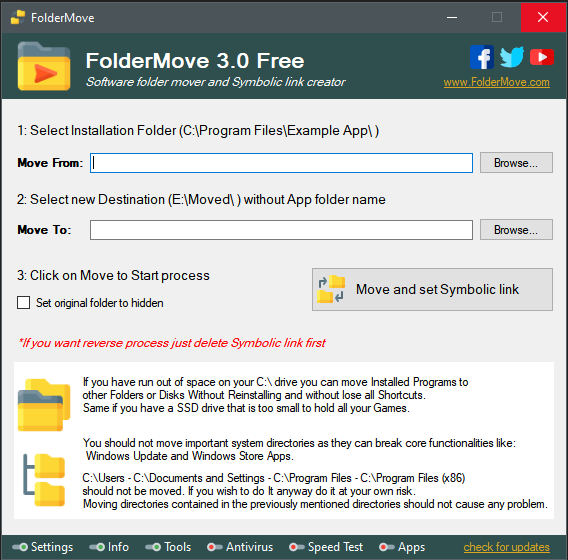 [Win] FolderMove v3.0 - 软件位置移动 不用重新安装插图