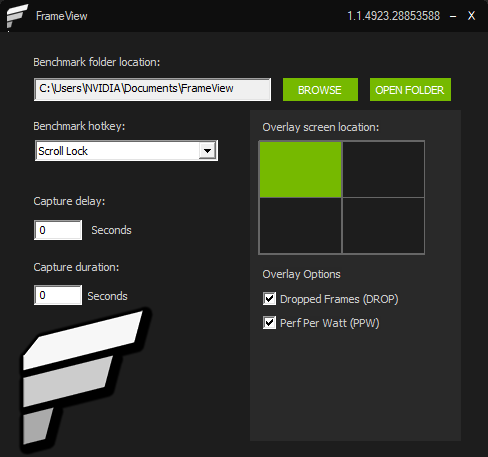 NVIDIA FRAMEVIEW APP - NVIDIA推出全新帧数显示及跑分软件插图