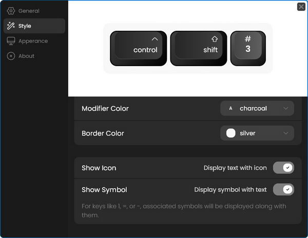 [Win] Keyviz v1.0.6 : 实时显示键盘按键插图