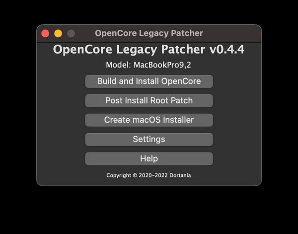 [Mac] OpenCore Legacy Patcher : 为老款 Mac 电脑（2006 年以后）安装最新 macOS Ventura 13