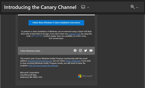 Windows 12真要来了！微软免费送Canary会员U盘：方便测试镜像