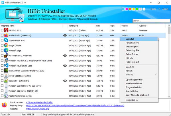 [Win] HiBit Uninstaller v3.1.63 便携版