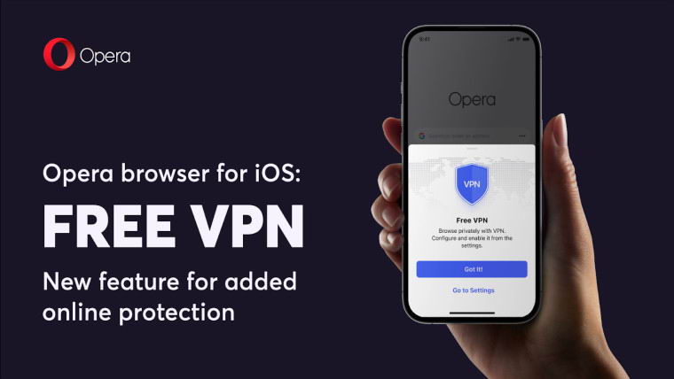 Opera的免费VPN服务现在可以在苹果iPhone上使用了
