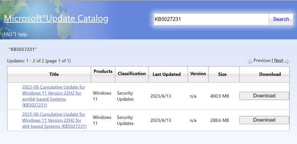 Windows 11六月补丁周二更新KB5027231下载插图