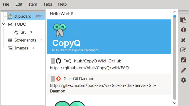 CopyQ v 7.0.0 下载 - 一款功能强大的开源剪贴板工具插图