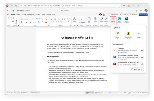 微软更新Office应用程序：新增管理插件功能插图