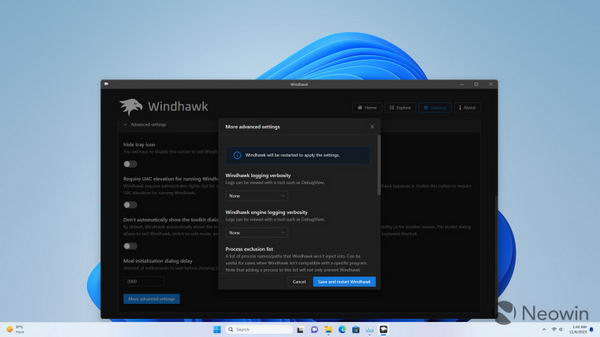 Windows 11 Mod应用程序Windhawk开始提供离线安装插图
