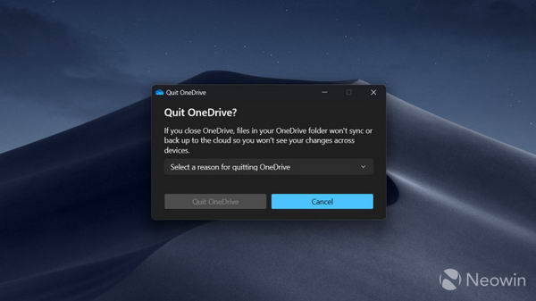 微软：想关闭 Windows 中的 OneDrive？给个理由先！