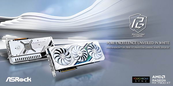华擎推出白色 Radeon RX 7900 XT 幻影电竞显卡