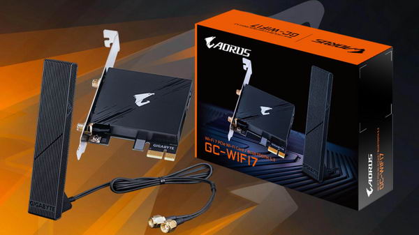 技嘉推出支持 Wi-Fi 7 和蓝牙 5.3 的 PCIe 网络扩展卡