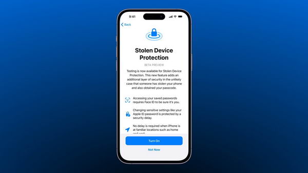 苹果将在新版 iOS 提供 "被盗设备保护"插图