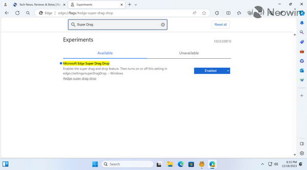 Microsoft Edge 推出超级拖放功能：在新标签页中打开链接更轻松插图1