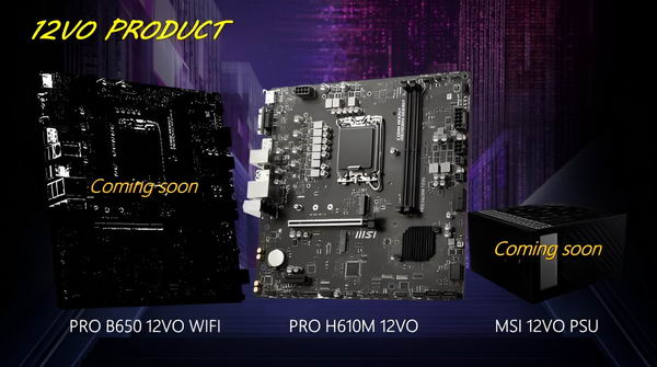 微星推出ATX12VO-Ready PRO B650 12VO AM5主板和全新12VO电源系列