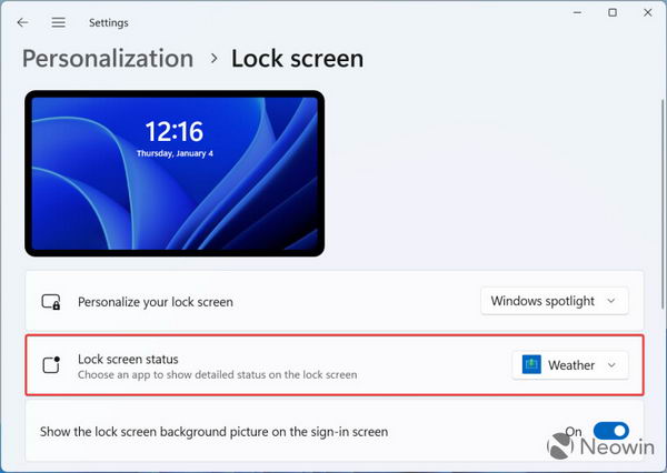 如何启用在新版 Windows 11 锁屏上使用重新设计的天气小部件插图2