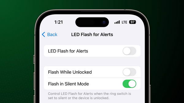 如何在 iOS 17 中让 iPhone 闪光灯提醒来电和信息插图
