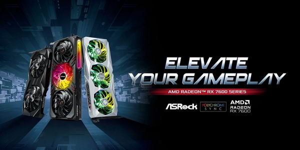 华擎 Radeon RX 7600 XT 16 GB 显卡：提供双风扇和三风扇型号插图