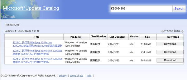 Windows 10 22H2 KB5034203 补丁下载：新增锁屏天气小部件等插图