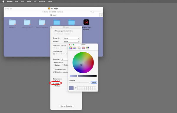如何在 macOS 的 Finder 中设置文件夹背景颜色插图5