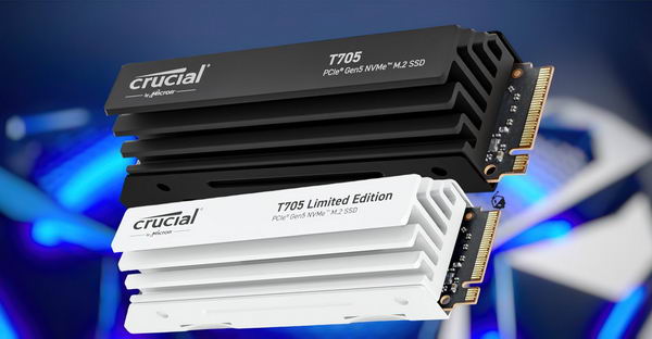Crucial T705 Gen5 SSD 发布：速度达14.5 GB/秒