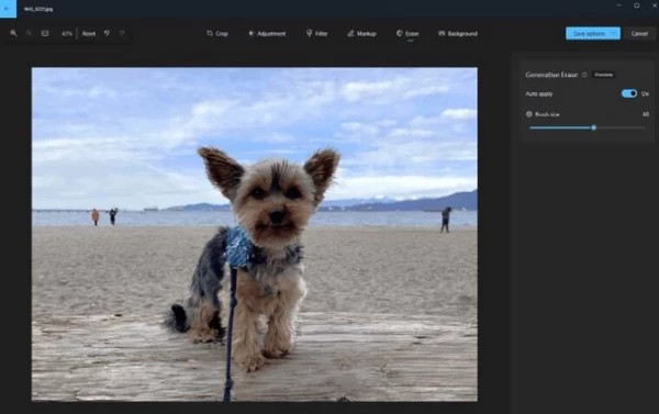 Windows 自带的照片应用获得新AI功能 快速去除图片中的内容