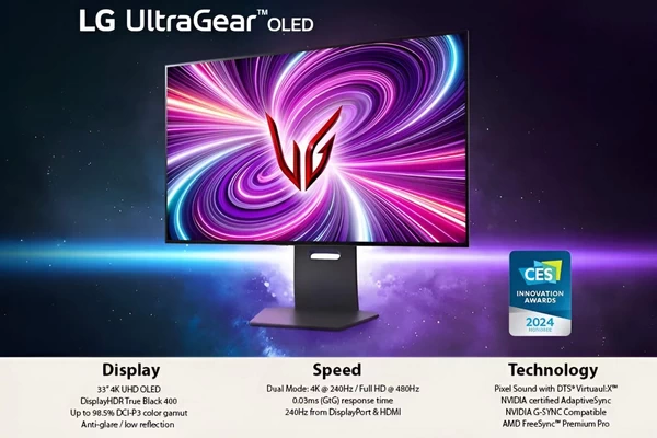 LG 32 英寸 UltraGear 双模 OLED 显示器上市：售价 1399 美元插图