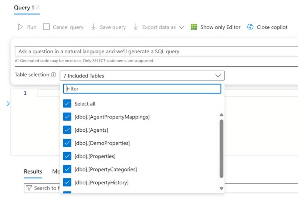 微软在 Azure SQL 数据库中推出 Copilot 的有限公开预览版