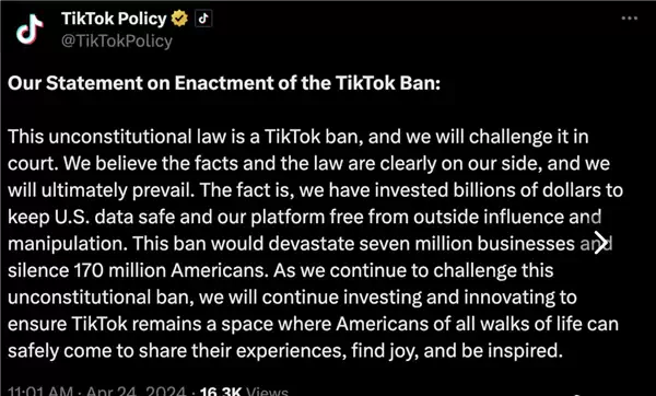 TikTok CEO：我们不会离开美国插图